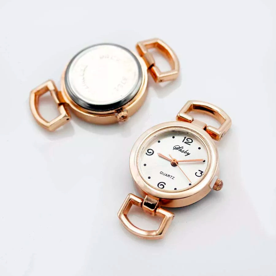 Esfera de reloj de oro rosa con números romanos para manualidades, accesorio para reloj, venta al por mayor