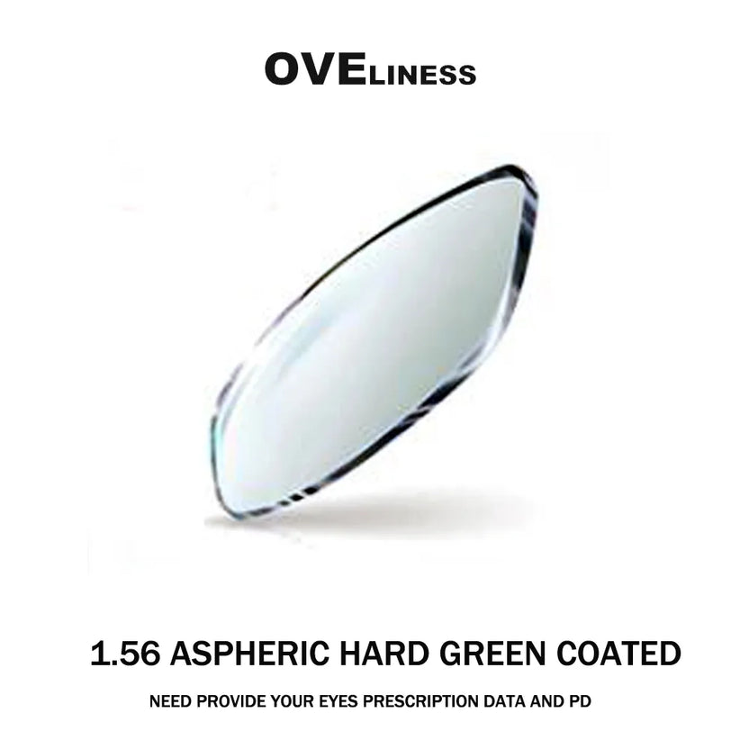 Index 1,56 1,61 1,67 1,74 Receptbelagda CR-39 harts asfäriska glasögonlinser närsynthet översynthet ålderssynthet optisk lins