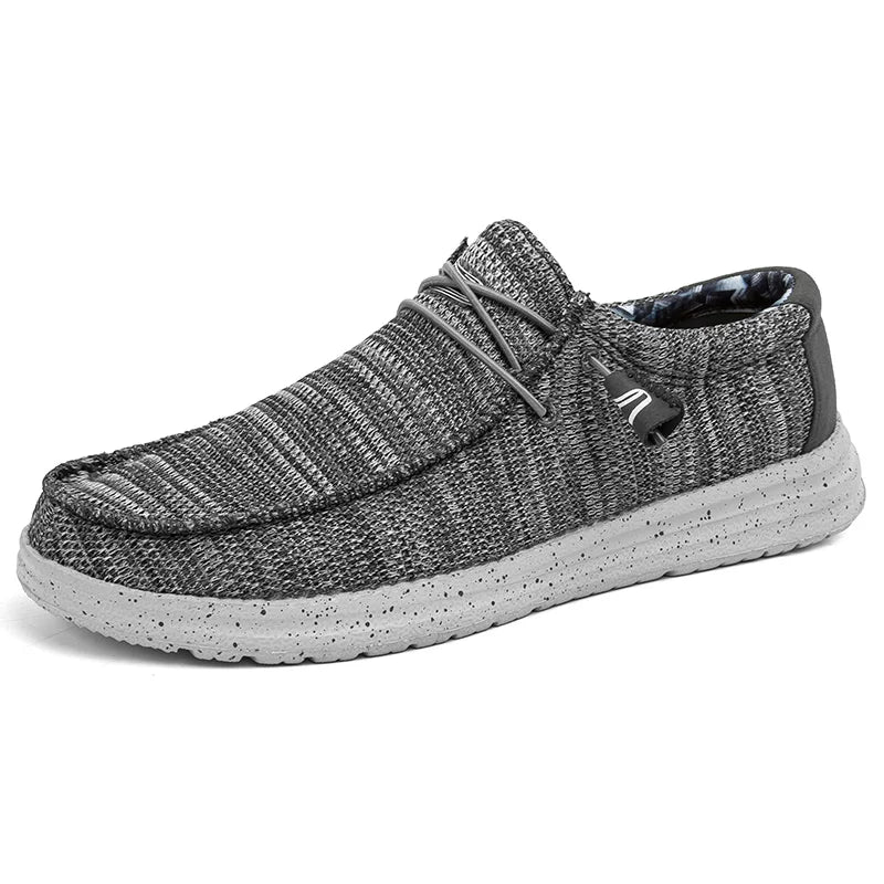 Brand Men Casual Shoes Fashion Denim Canvas Shoes Breathable Men Walking Flat Shoes Outdoor Large Size Light Men's Shoes Loafers