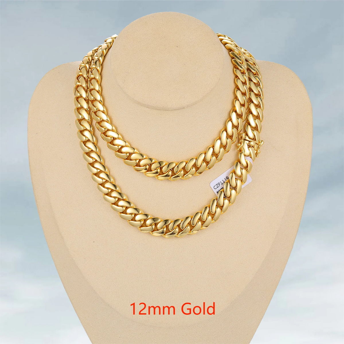 Collar de cadena cubana Miami de lujo estilo hip hop, eslabones de 10mm-22mm de plata de ley 925 maciza con diamantes de moissanita tipo "iced out" y cierre de hebilla