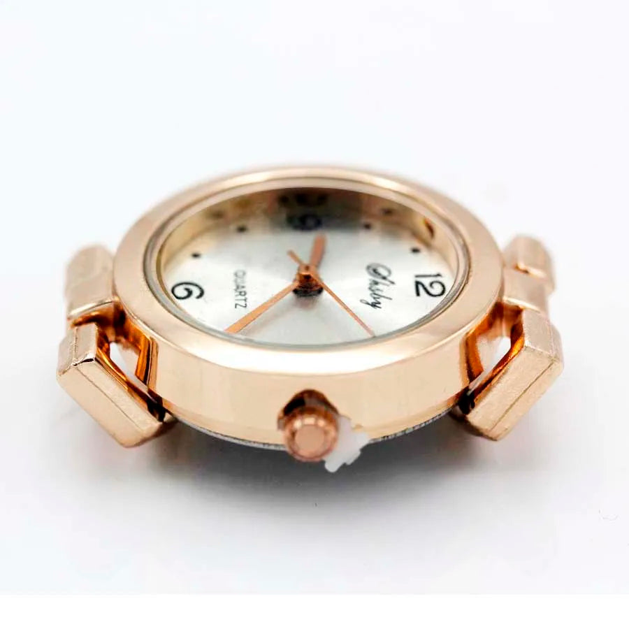 Esfera de reloj de oro rosa con números romanos para manualidades, accesorio para reloj, venta al por mayor