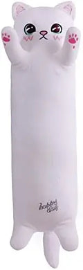 Almohada de peluche con forma de gato blanco para niños