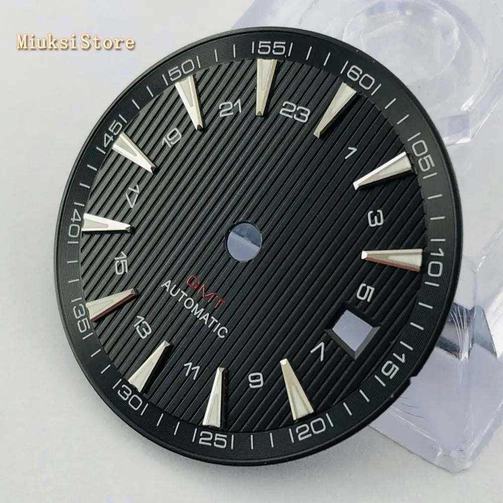 1PCS 31mm Sterile Blue Black Silver Watch Dial Fit ETA 2836/2824 DG2813/3804 Miyota 8215 821A 8205 Automatic Movement P951
