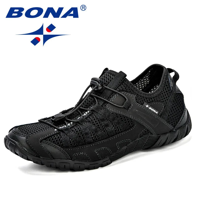 BONA sommarsneakers, skor för män, fritidsskor, moderiktiga herrskor, bekväma fritidsskor för vuxna