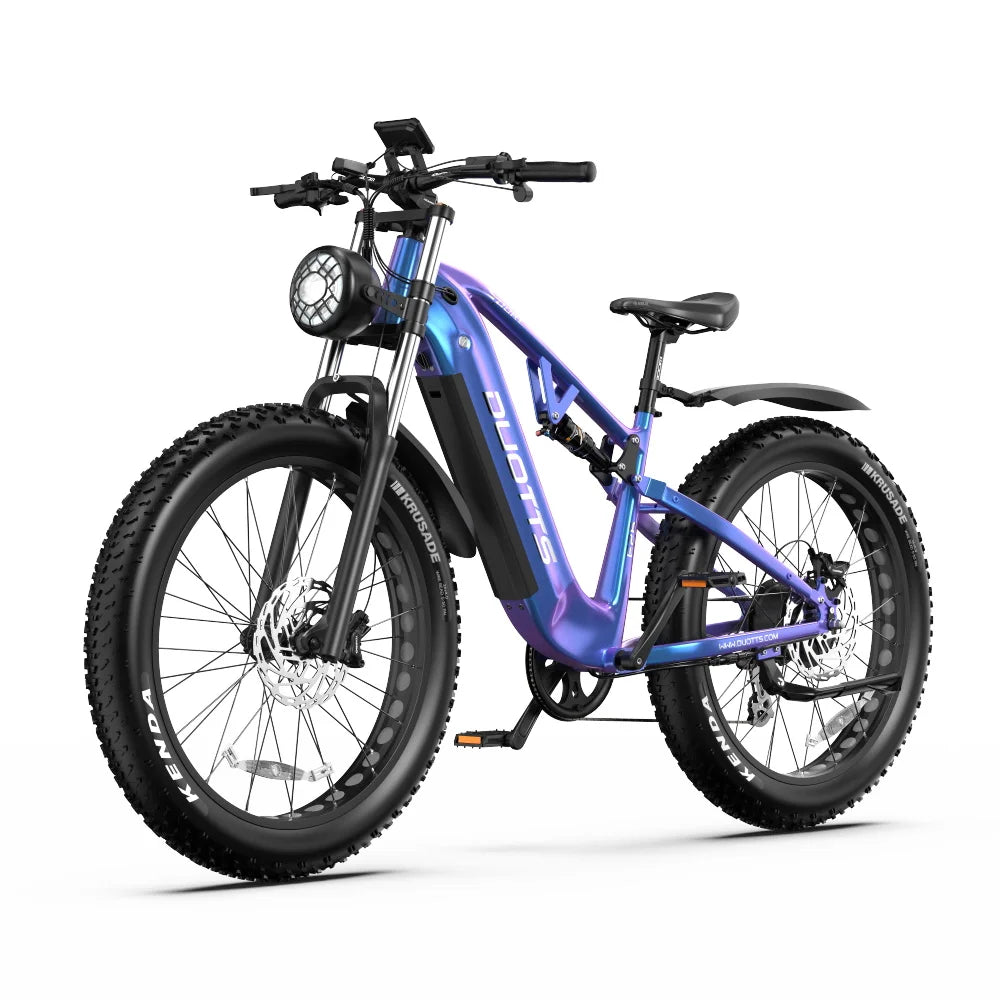 EU US Stock Free Shipping DUOTTS E26 Electric Mountain E Bike Fat Tire Bafang Motor 48V 20AH Battery Ebike