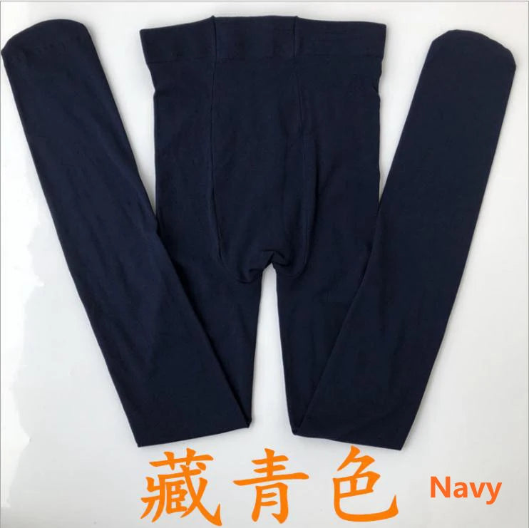 Women 80D Velvet Multi Colored Girls Stockings Anti-Hook Footless Tights Stocking Dance Pantyhose Female Winter