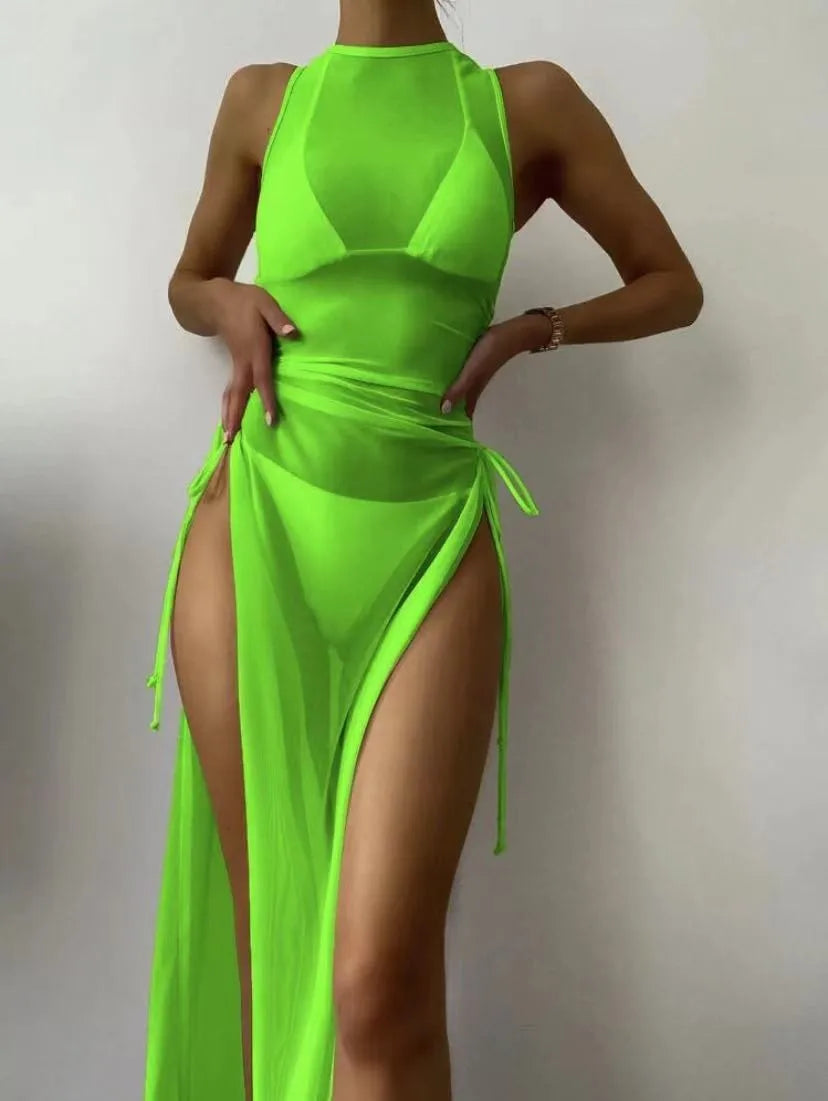 Three Piece Swimsuit for Women With Cover Ups Swim Suit Bikini Swimsuit Cover Up Swimwear Beach Cover Ups for Women