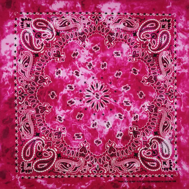 New Fashion Hip Hop 100% Cotton Bandana Square Scarf 55cm*55cm Black Red Paisley Headband Printed for Women/Men/Boys/Girls
