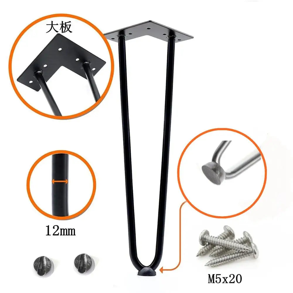 4pcs 4/6/8 Inch Iron Metal Table Desk Legs Home Accessories Simple Table Legs Modern Furniture Wire Legs