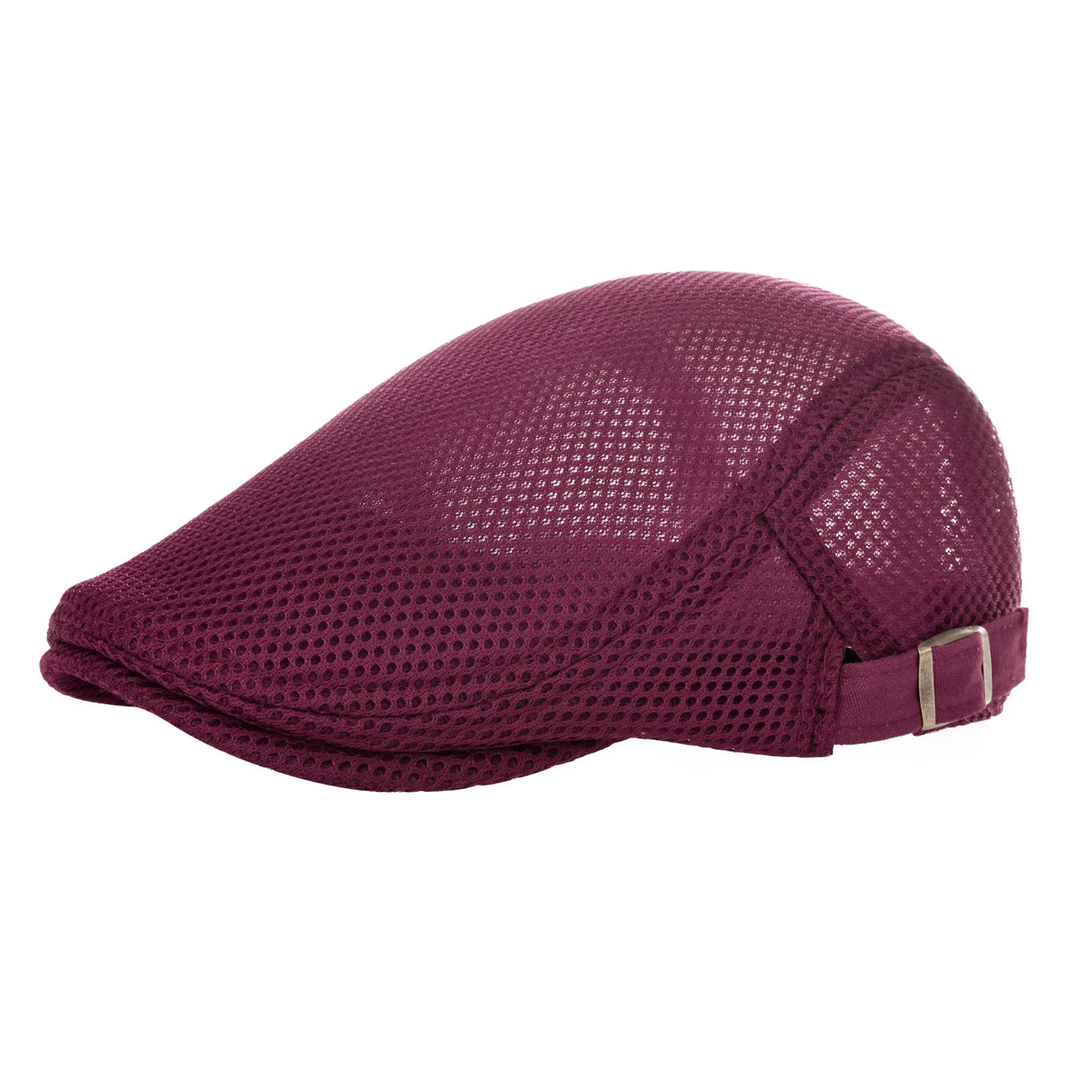 VOBOOM Summer Men Women Casual Beret Hat Ivy Flat Cap Cabbie Newsboy Style Gatsby Hat Adjustable Breathable Boina Mesh Caps 124