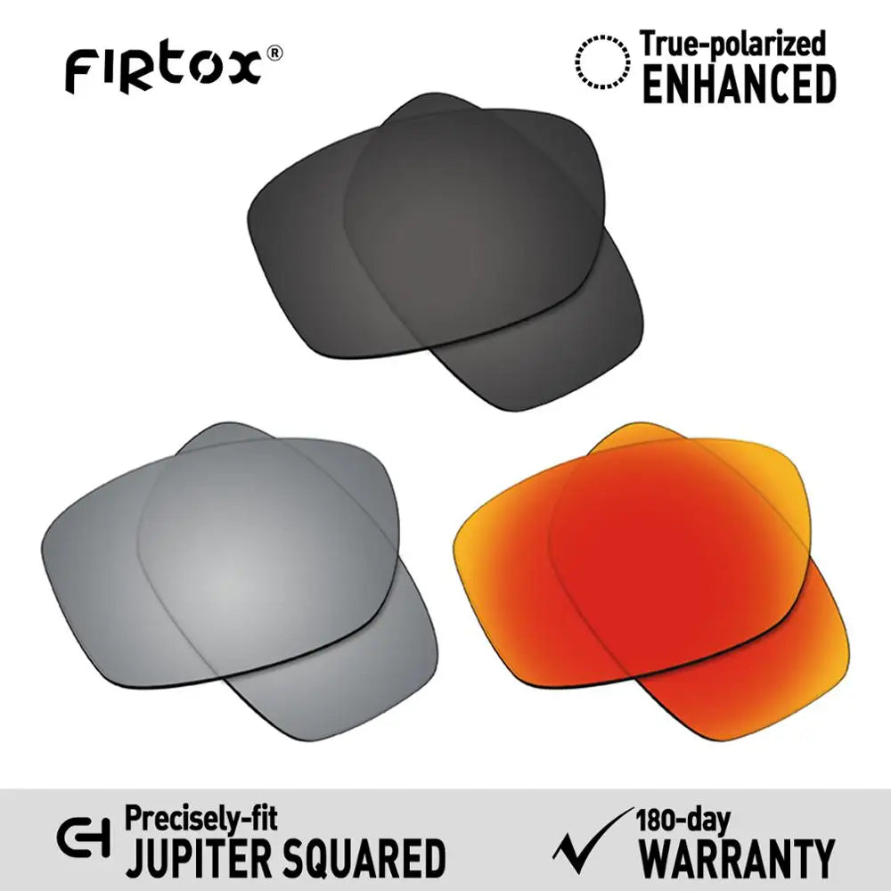 Wymienne soczewki polaryzacyjne Firtox True UV400 do okularów przeciwsłonecznych Oakley Jupiter Squared OO9135 (tylko kompatybilne soczewki) - Wiele opcji