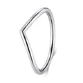 Modian 3 Style Real 925 Sterling Silver Stackable Simple Ring Clear CZ Fashion Instagram Jewelry for Women Couple Gift Rings
