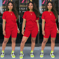 Custom Logo Plus Size Women Summer Clothing Cotton Short Sleeves Two Piece Set Women Clothing 2023