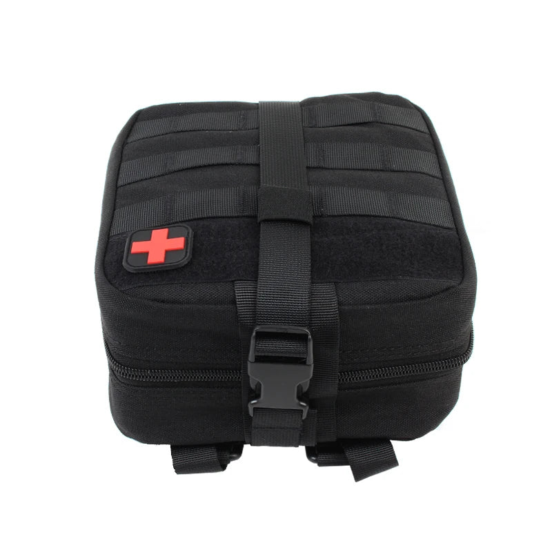 TACTIFANS First Aid Pouch Patch Bag Molle Hook and Loop Amphibious Tactical Medical Kit EMT Emergency EDC Rip-Away Survival IFAK