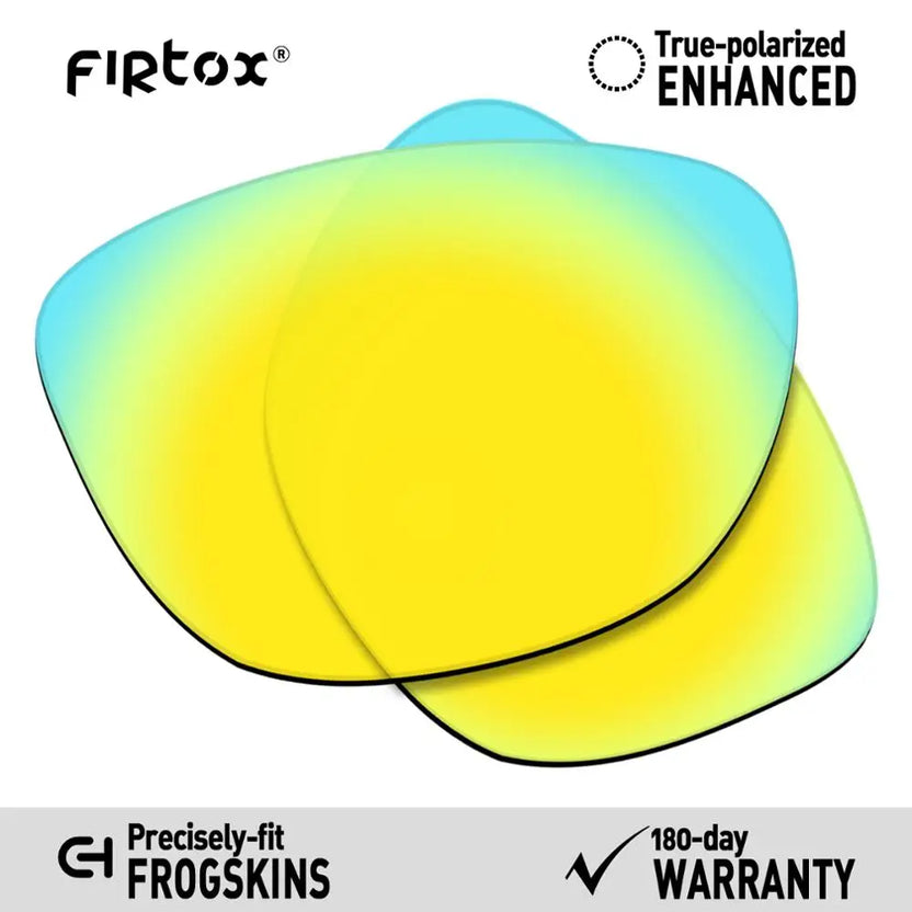 Firtox True UV400-polariserade ersättningslinser för Oakley Frogskins OO9013 solglasögon (endast kompatibla linser) - flera färger