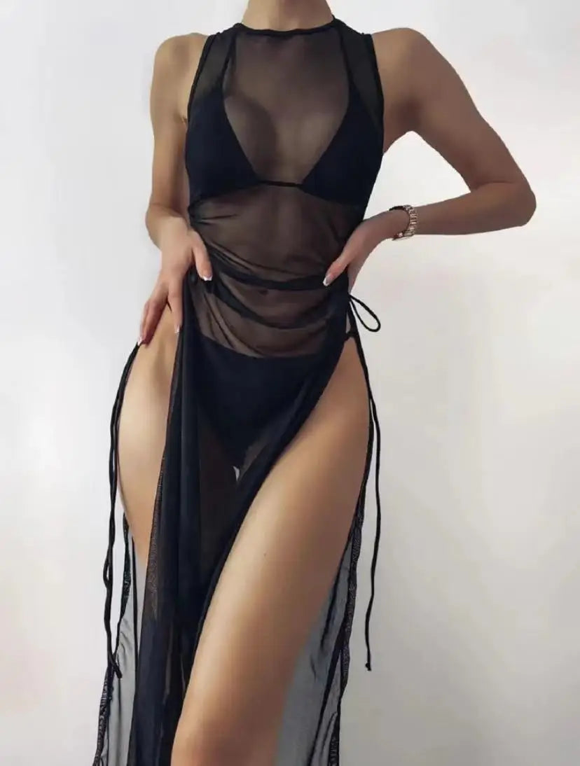 Three Piece Swimsuit for Women With Cover Ups Swim Suit Bikini Swimsuit Cover Up Swimwear Beach Cover Ups for Women