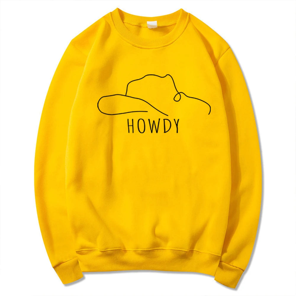 Howdy Hat Sweatshirt Country Western Shirts Rodeo Fashion Cowgirl Style Christmas Gift Shirt Country Music Top Tee Graphic Shirt