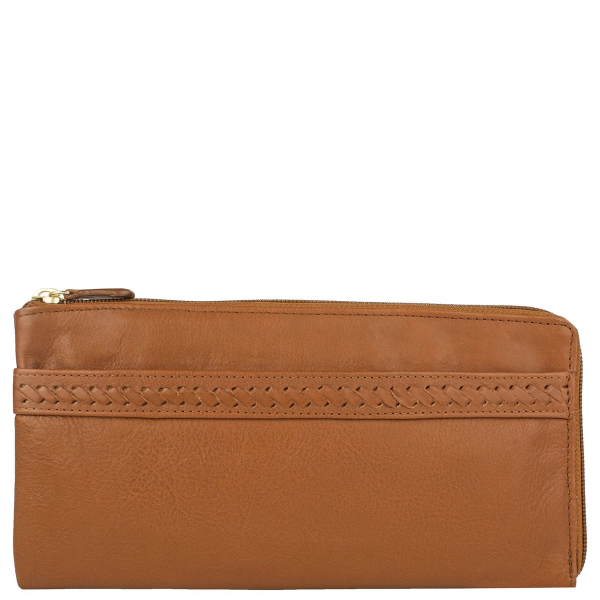 Mina Oversized Zip Around Leather Wallet
