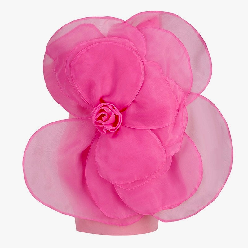 Minivestido de malla con estampado floral rosa