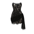 Corset Floral Lace Mini Dress