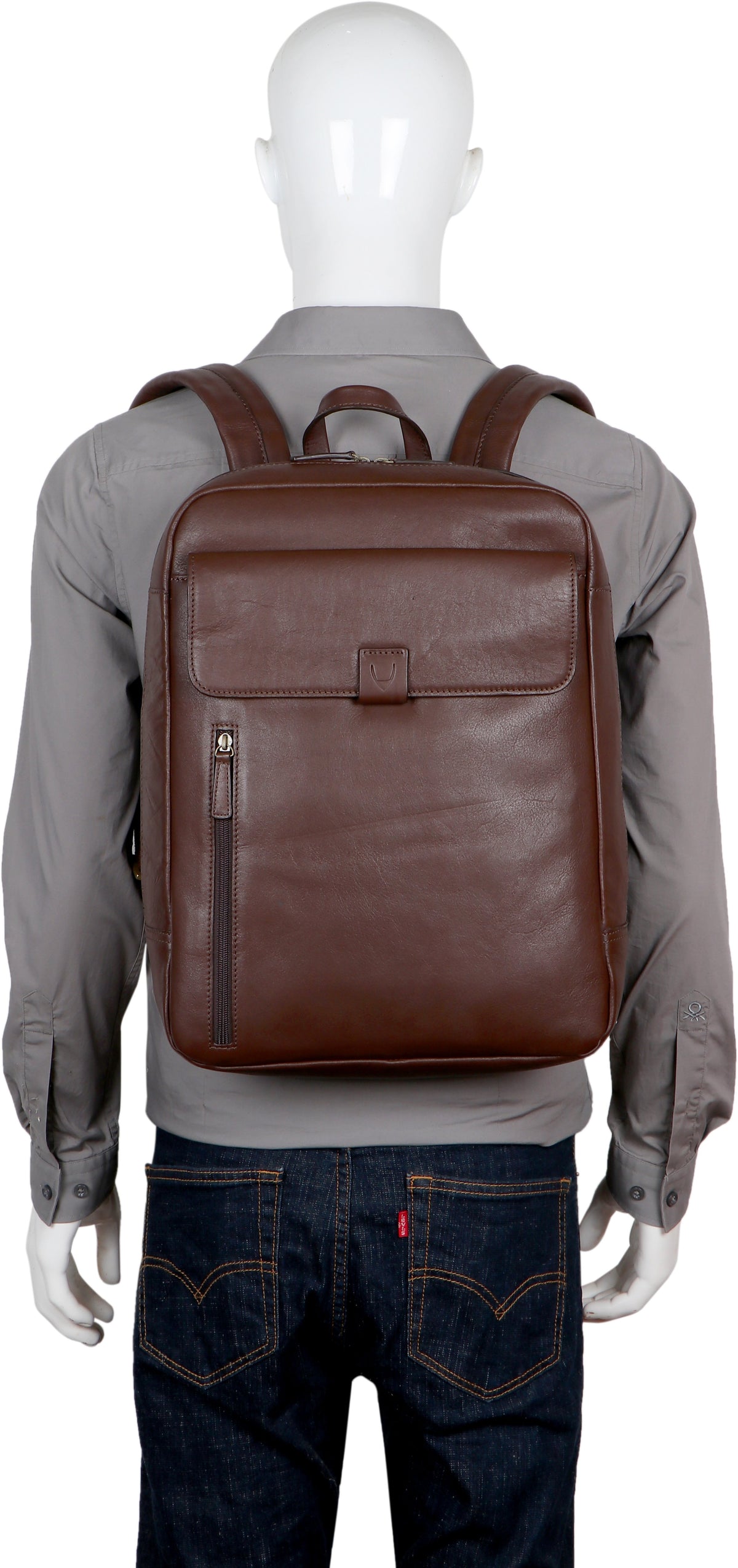 Mochila multifuncional grande de cuero Hidesign Aiden