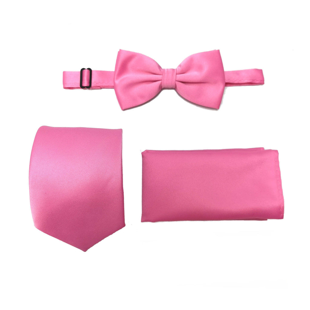 Pink Tie & Bow Tie Set