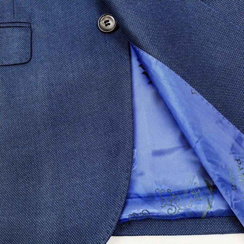 Marine Blue Birdseye Slim Fit Suit
