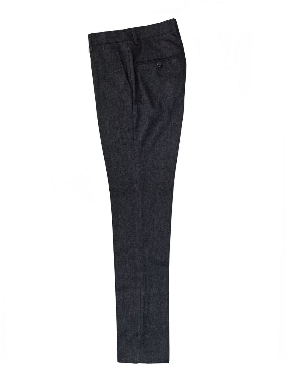 Węglowy trzyczęściowy garnitur slim fit