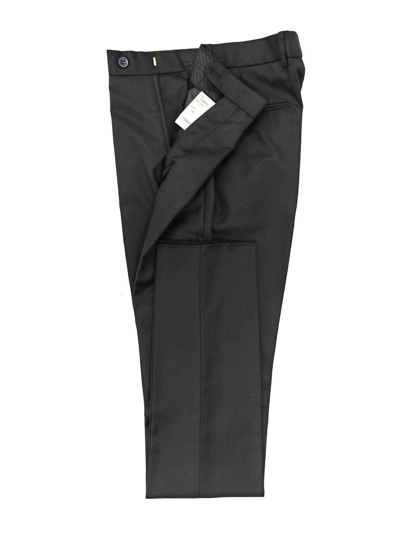 Black Double Breasted Suit With Gold Button