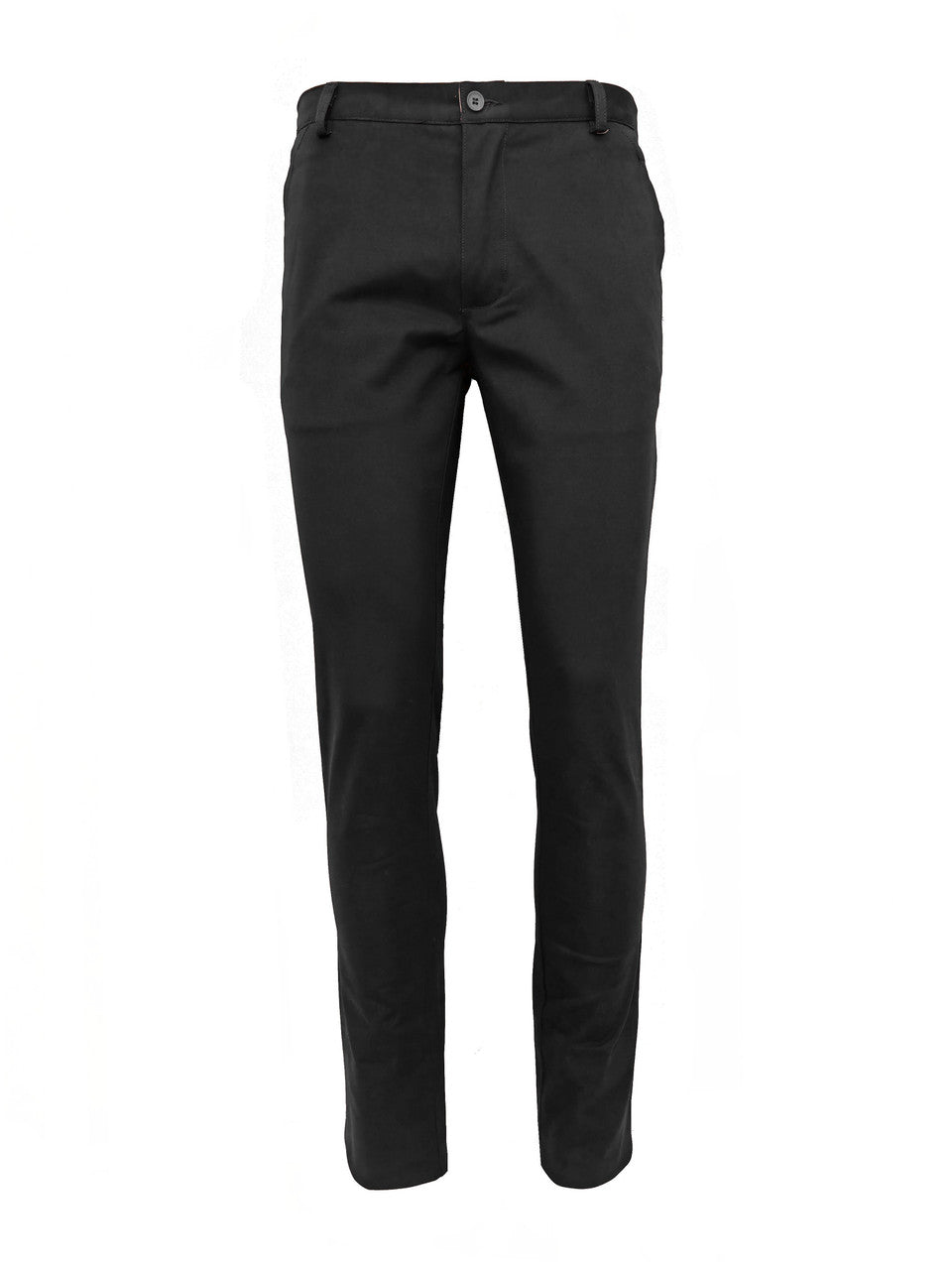 Pantalones tipo chino negros corte entallado