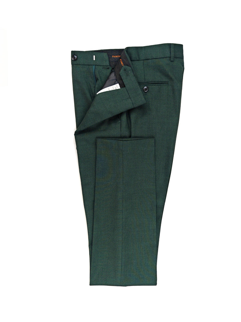 Green Double-Breasted Suit
