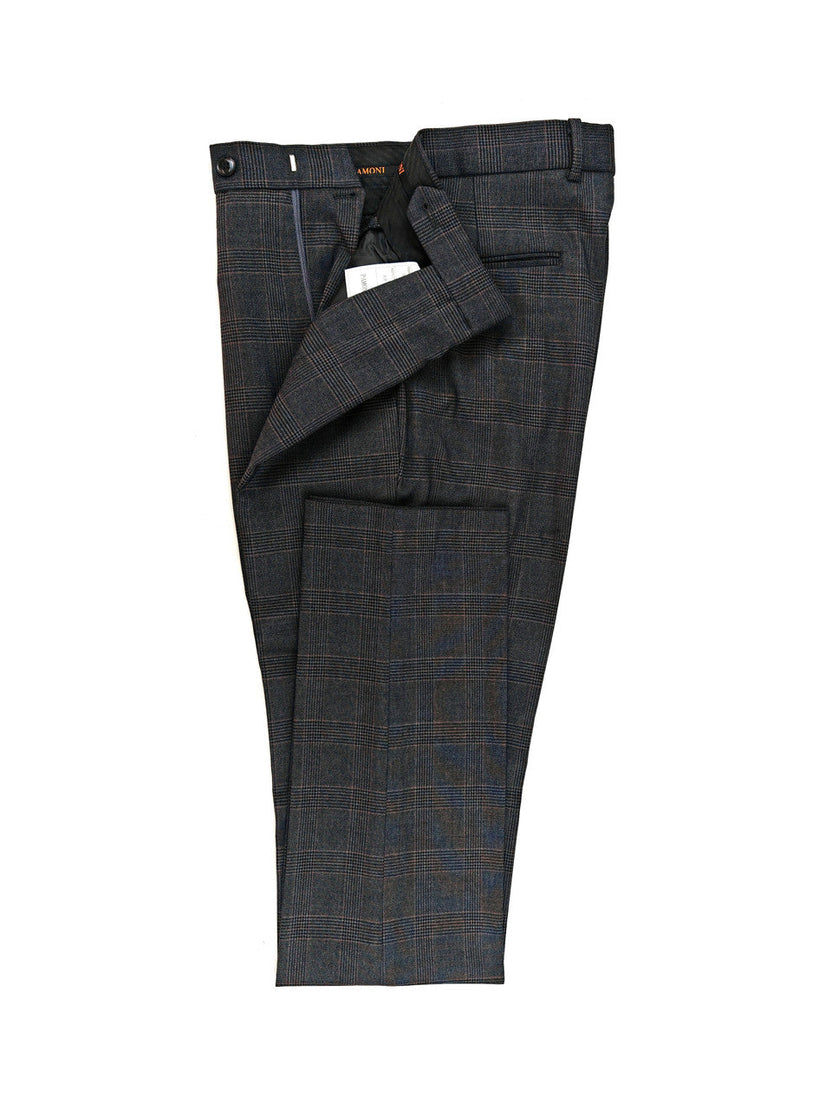 Men's Grey Prince of Wales Check 3-Piece Suit