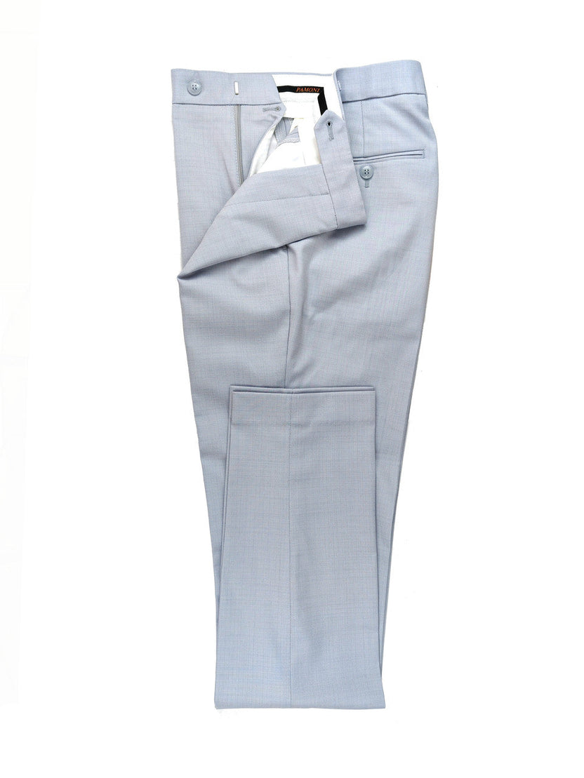 Light Blue Double-Breasted Slim Fit Suit