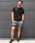 Burk Short Sleeve Shirt - Black With White Logo