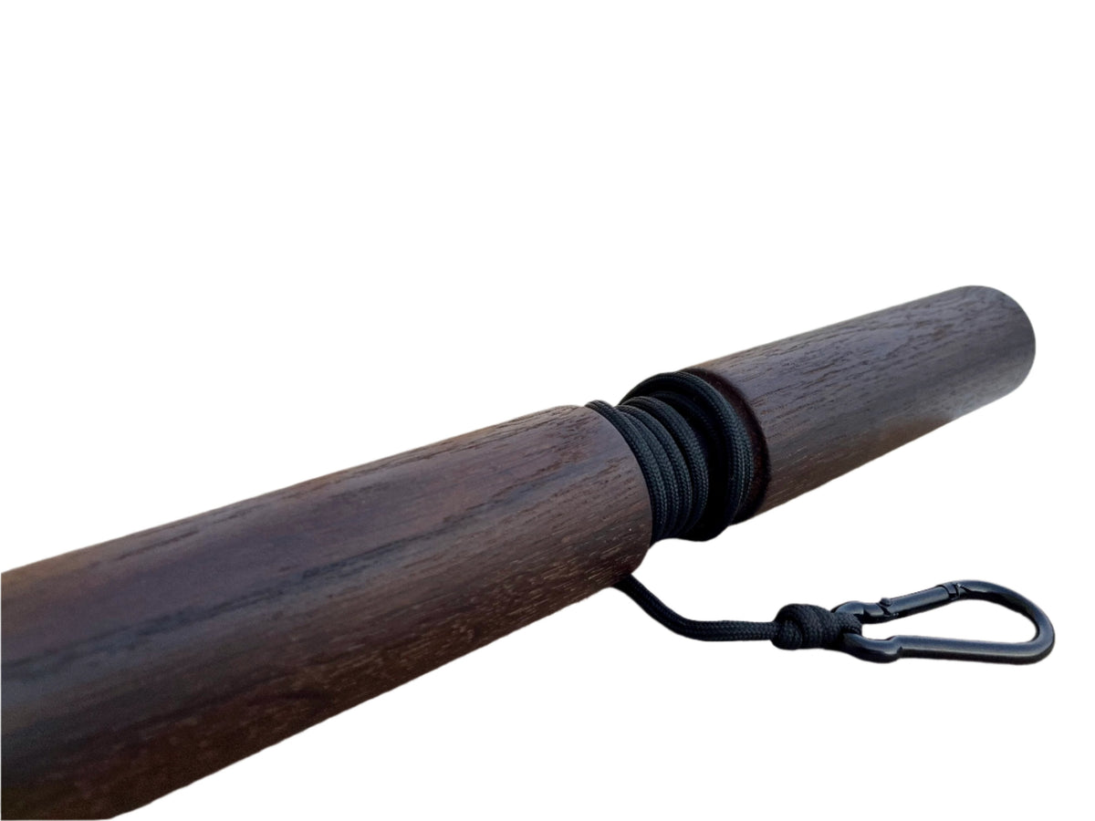Roller do nadgarstków z wędzonego dębu z liną i karabińczykiem, średnica 1,89" (4,8 cm) (Kopia)