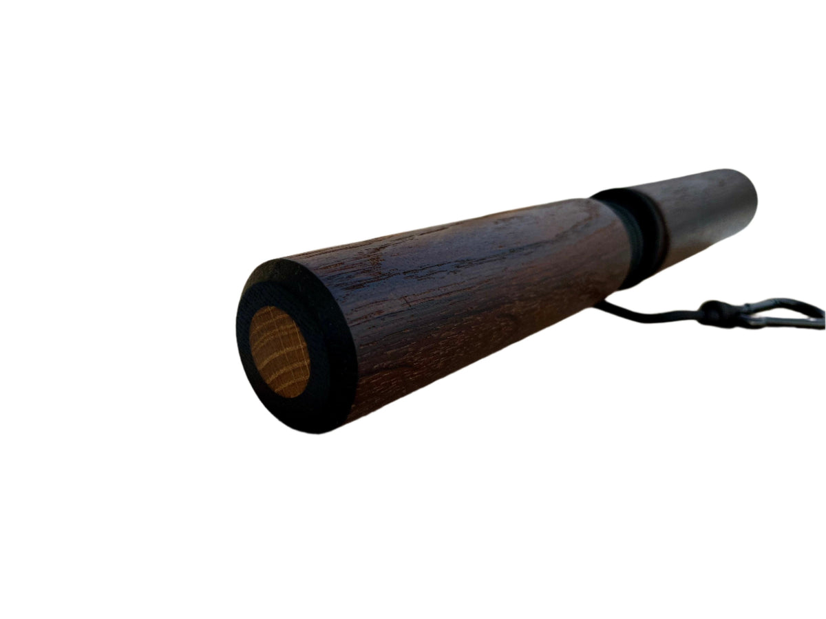 Roller do nadgarstków z wędzonego dębu z liną i karabińczykiem, średnica 1,89" (4,8 cm) (Kopia)