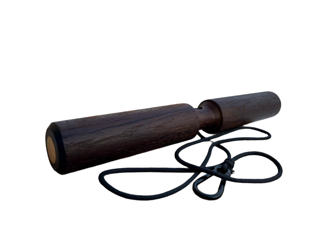 Roller do nadgarstków z wędzonego dębu z liną i karabińczykiem, średnica 1,89" (4,8 cm) (Kopia)