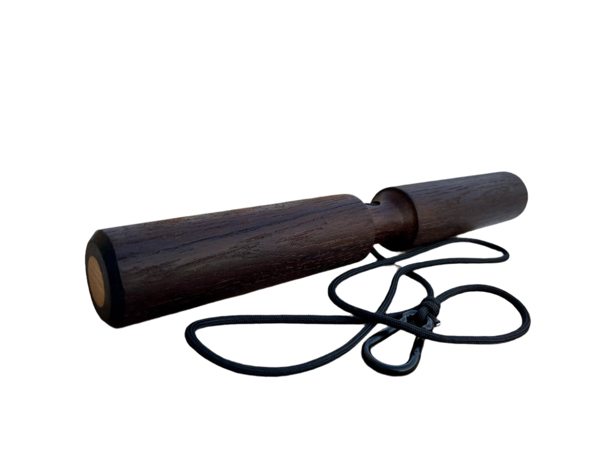 Roller do nadgarstków z wędzonego dębu z liną i karabińczykiem, średnica 1,89" (4,8 cm) (Kopia)