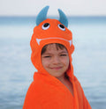 Monster Hooded Cotton Turkish Towel: Little Kid