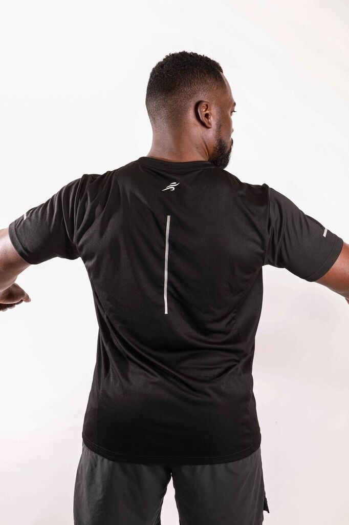 Burk Short Sleeve Shirt - Black With White Logo