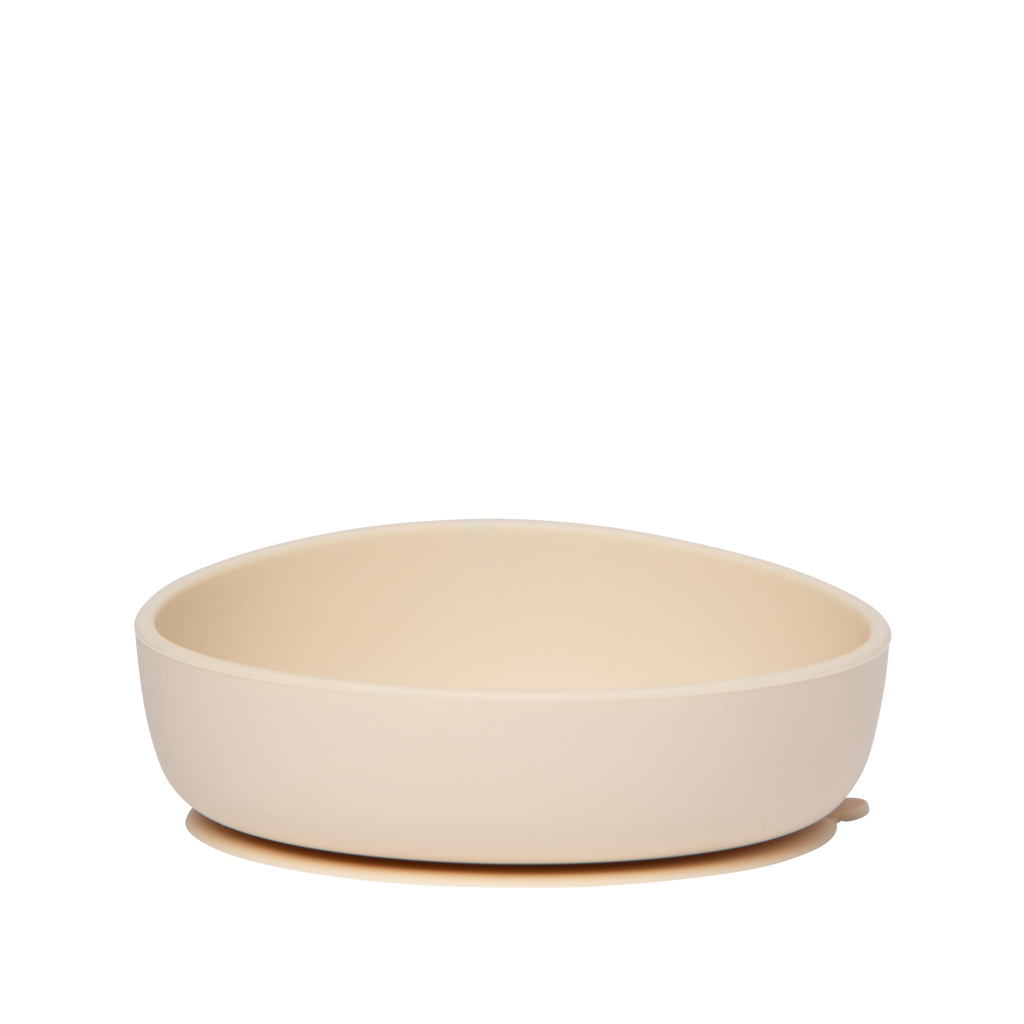 Plato y bol de silicona para bebé - Arena