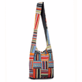 Kathmandu Collection Patchwork Striped Hobo Bag