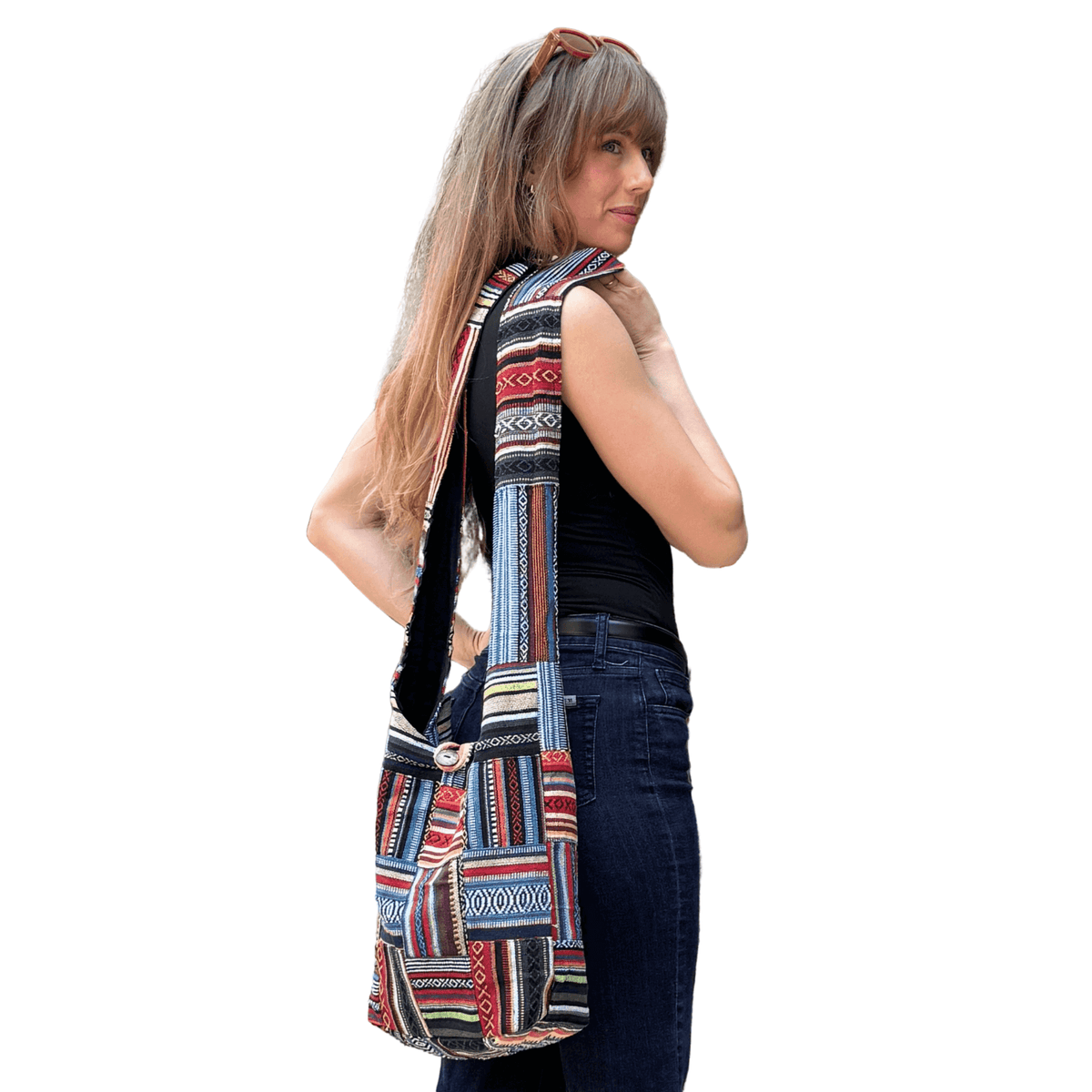 Torba hobo w paski z kolekcji Kathmandu Patchwork