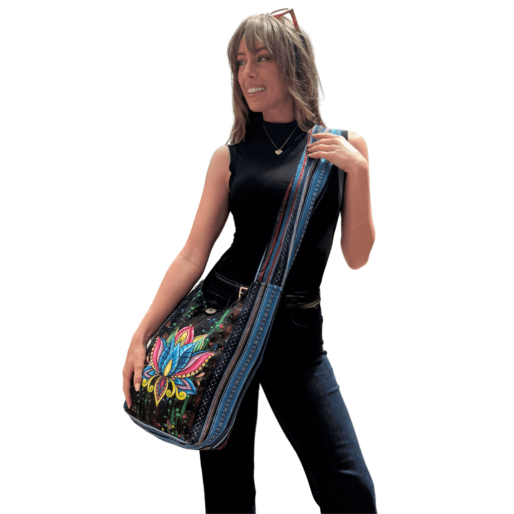 Kathmandu Collection Lotus Handmade Hobo Bag