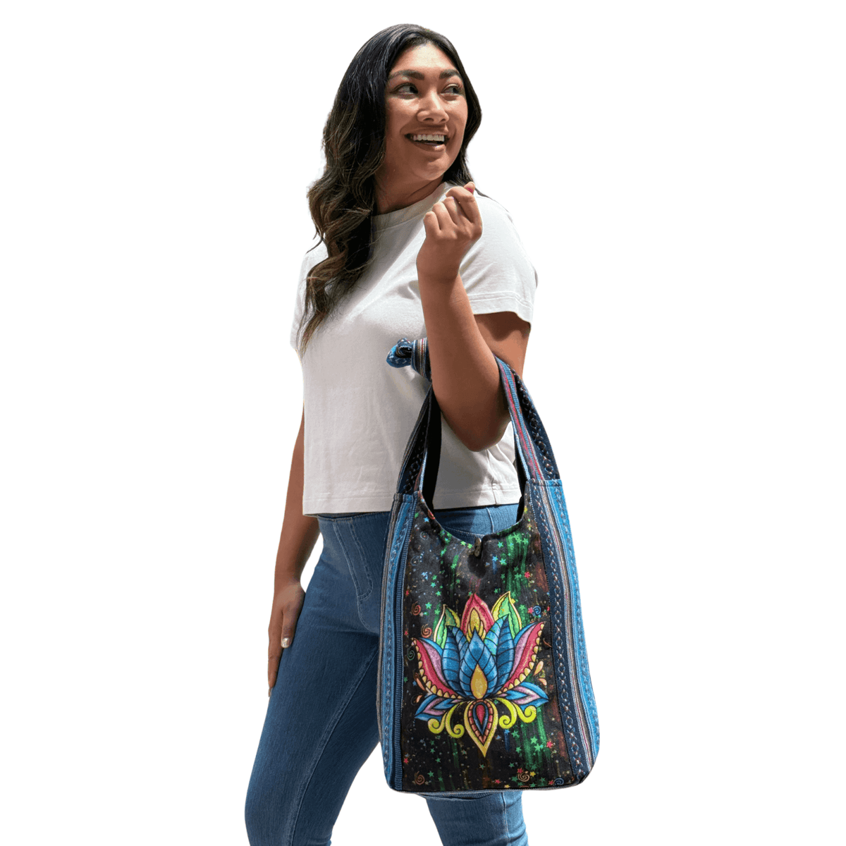 Kathmandu Collection Lotus Handmade Hobo Bag