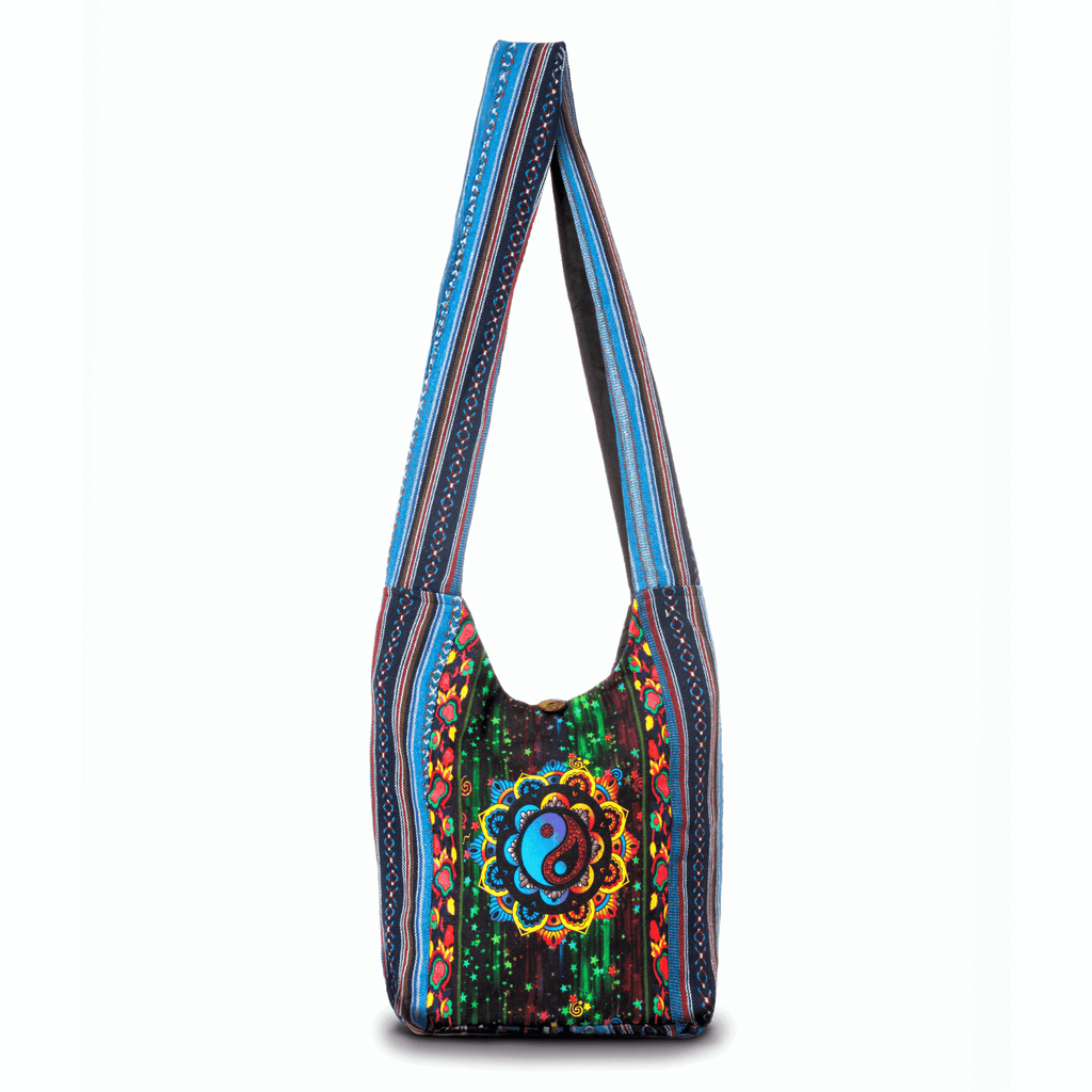 Kathmandu Collection Yin Yang Print Hobo Bag