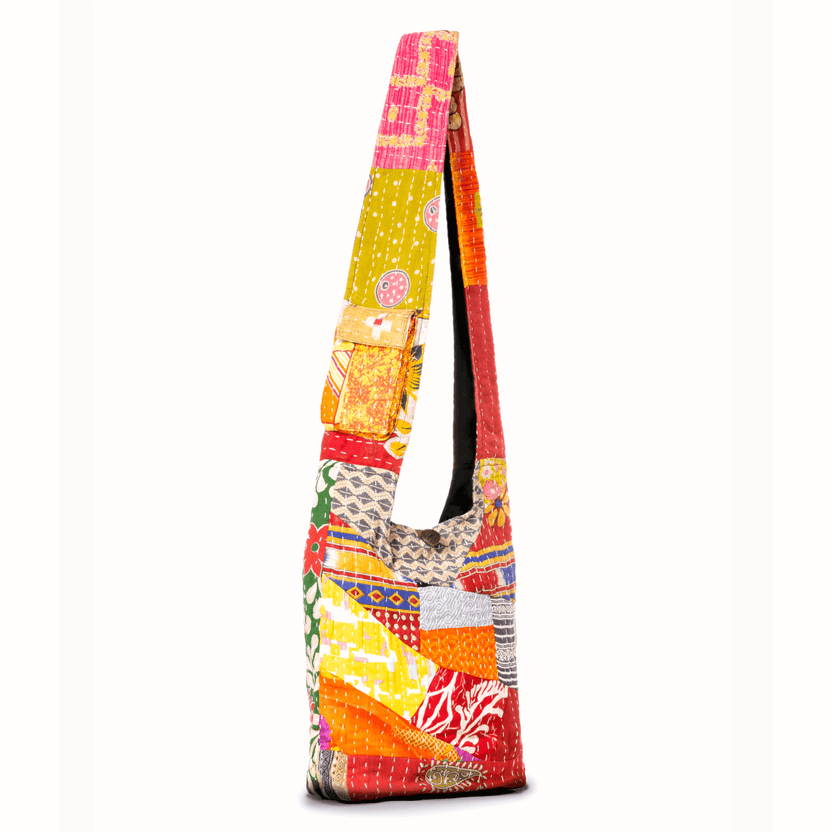 Kathmandu Collection Kantha lapptäcke-hobo-väska