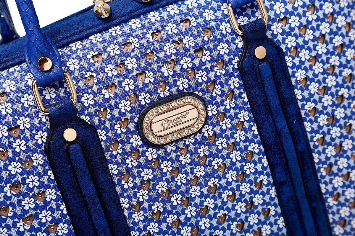 Brangio Italy Aktentasche mit Herzmuster – Designer-Laptoptasche & Business-Shopper