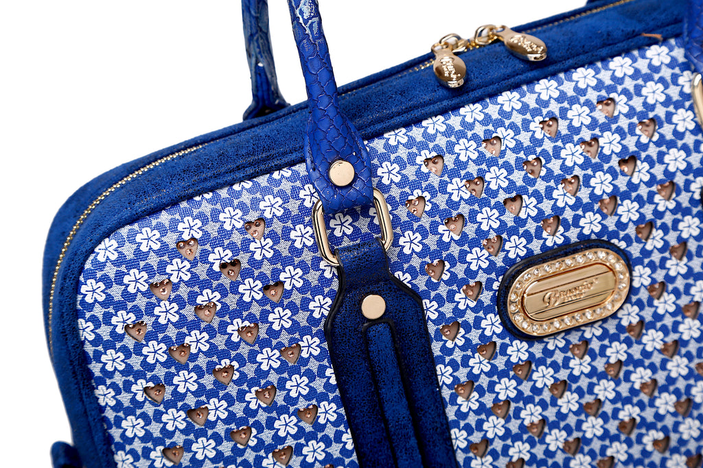 Brangio Italy Aktentasche mit Herzmuster – Designer-Laptoptasche & Business-Shopper