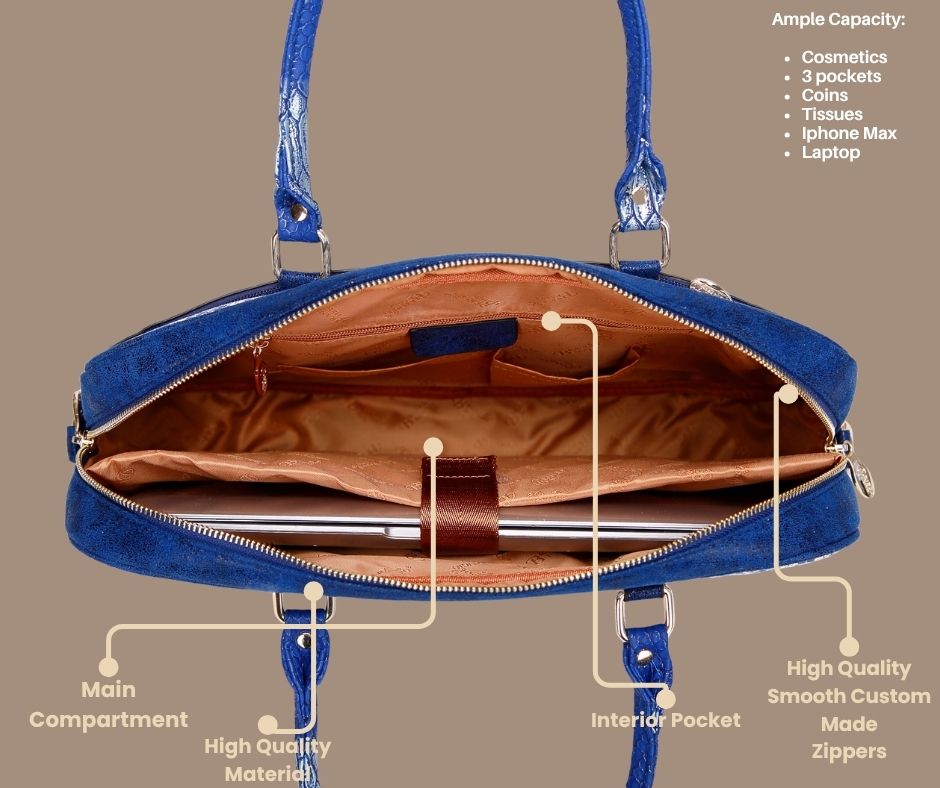 Brangio Italy Aktentasche mit Herzmuster – Designer-Laptoptasche & Business-Shopper